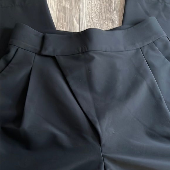 ADAY Black Wide Leg Dress Pants with Pleats - Picture 3 of 16